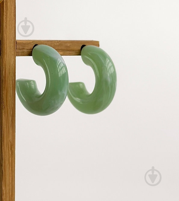 Серьги MISO accessory объемные полукольца - фото 1