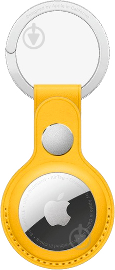 Брелок Apple AirTag Leather Key Ring Meyer Lemon (MM063ZM/A) - фото 1