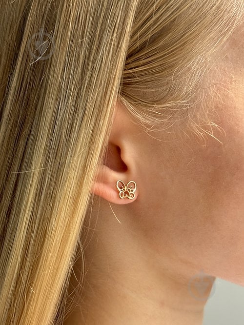 Серьги-пусеты MISO accessory бабочка - фото 2