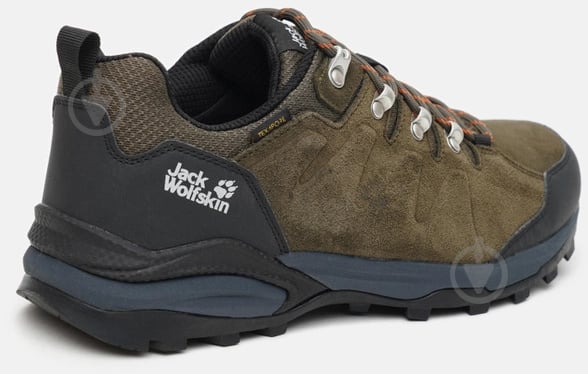 Кроссовки мужские Jack Wolfskin REFUGIO TEXAPORE LOW M 4049851_4287 р.45,5 зеленые - фото 3