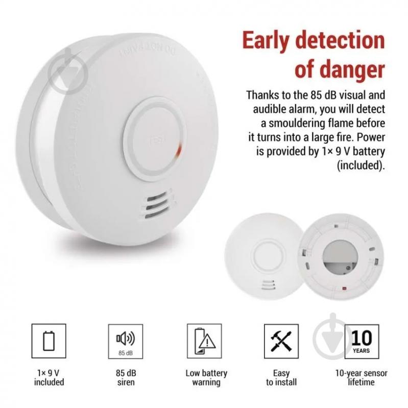 Датчик дыма Emos P56503X - фото 3