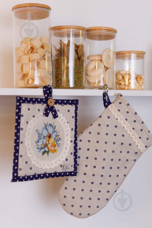 Набор кухонный Винтаж черная кайма 20x32 см молочный Прованс - фото 5 Набор кухонный Винтаж черная кайма 20x32 см молочный Прованс - фото 5