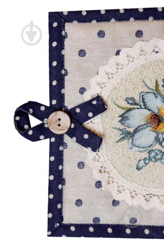 Набор кухонный Винтаж черная кайма 20x32 см молочный Прованс - фото 2 Набор кухонный Винтаж черная кайма 20x32 см молочный Прованс - фото 2