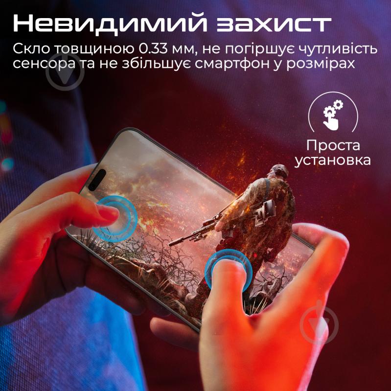 Захисне скло Promate для iPhone 14 Pro (aegis-i14.pro) Aegis для Apple iPhone 14 - фото 6