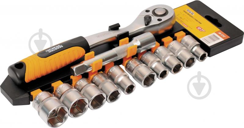 Набор головок 1/2” MASTER TOOL 12 шт. 78-1212 - фото 1