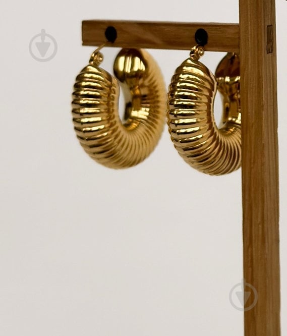 Серьги MISO accessory золотая пружина 3 см - фото 2 Серьги MISO accessory золотая пружина 3 см - фото 2