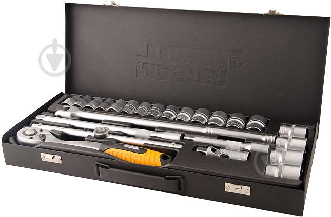 Набор головок 1/2” MASTER TOOL 24 шт. 78-4124 - фото 1