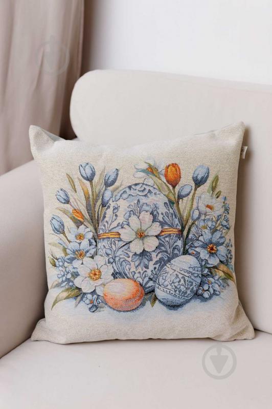 Подушка декоративная Великдень Рrimavera 45x45 см молочный Прованс - фото 6