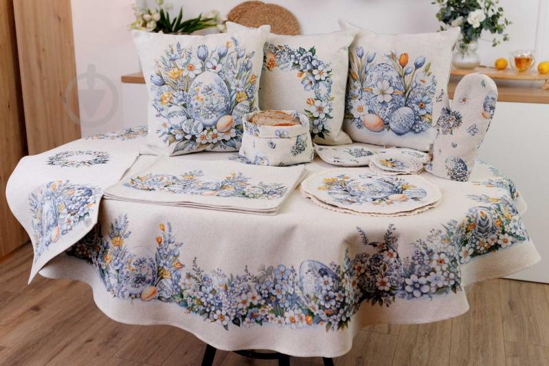 Подушка декоративная Великдень Рrimavera 45x45 см молочный Прованс - фото 10