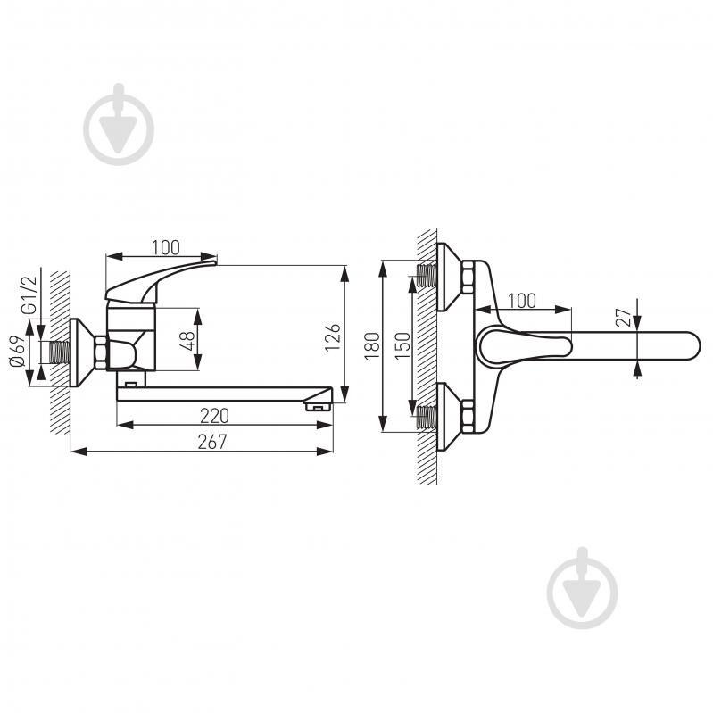 Змішувач для кухні Ferro Basic BBC5 - фото 2