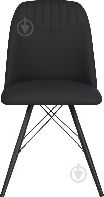 Стул обеденный Nowy Styl MILANA 4LX BLACK (BOX-1) SMP ECO-30 черный / черный - фото 3