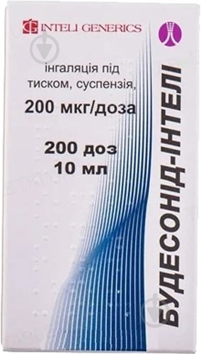 Будесонід-Інтелі по 200 доз (10 мл) у балон. суспензія 50 мкг - фото 1 Будесонід-Інтелі по 200 доз (10 мл) у балон. суспензія 50 мкг - фото 1