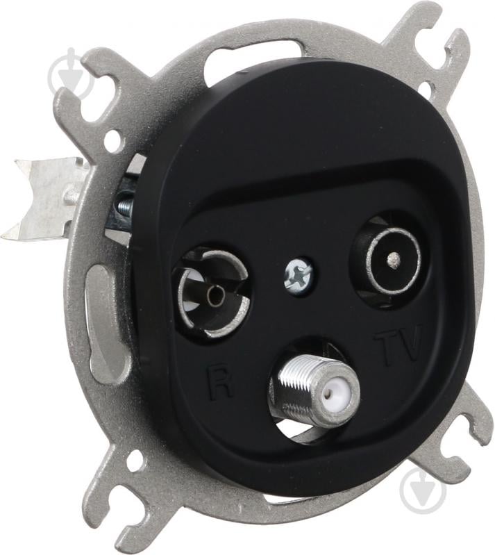 Розетка TV+R+SAT Aling-Conel Eon черный E612S.E1 - фото 2 Розетка TV+R+SAT Aling-Conel Eon черный E612S.E1 - фото 2