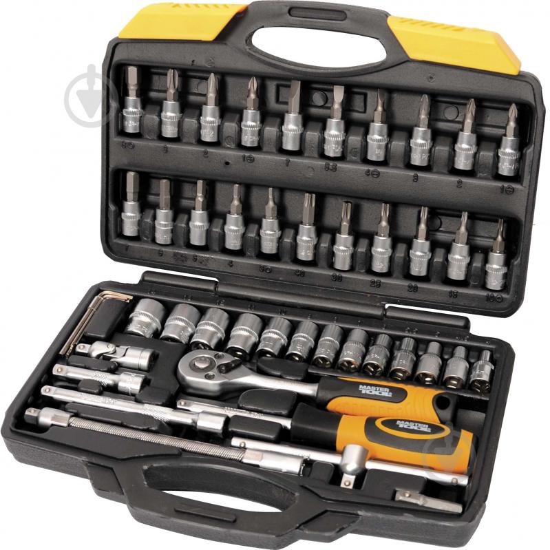 Набор головок 1/4” MASTER TOOL 47 шт. 78-2047 - фото 1 Набор головок 1/4” MASTER TOOL 47 шт. 78-2047 - фото 1