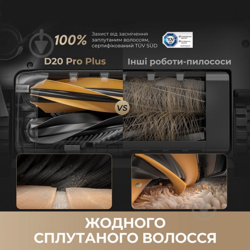 ВІТРИНА! Робот-пилосос DREAME Bot D20 Pro Plus Black black - фото 4