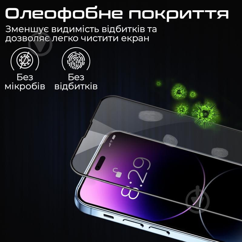 Защитное стекло Promate для iPhone 14 Plus (crystal-i14.plus) - фото 6