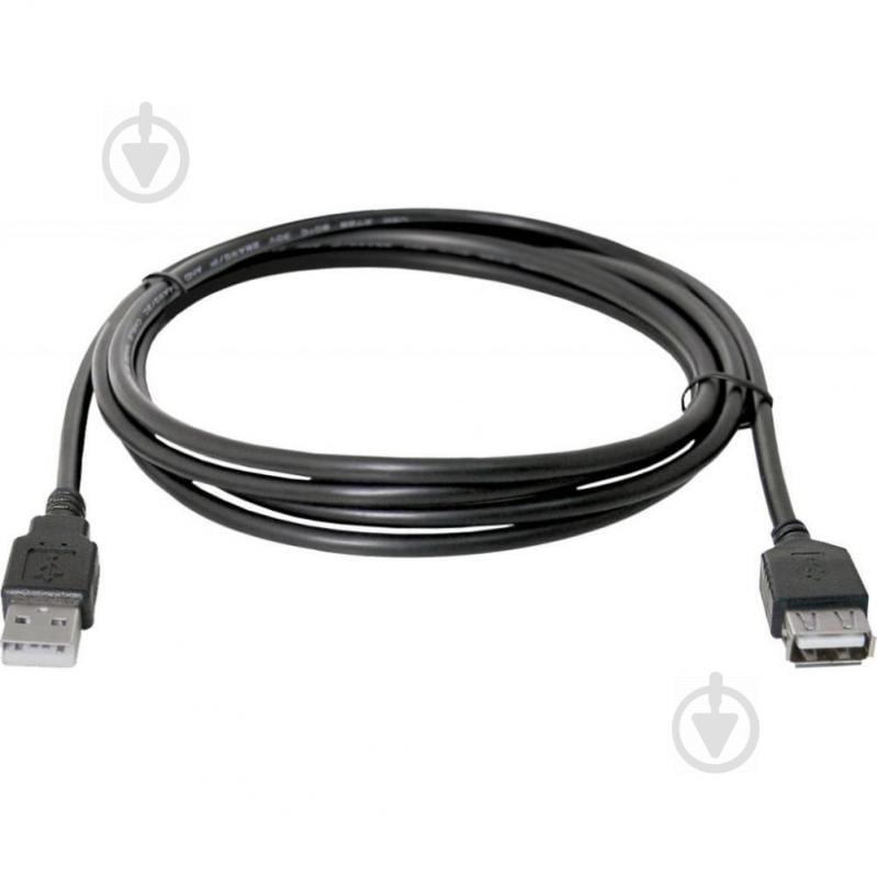 Кабель Defender USB Am – USB Af 3 м чорний (87453) - фото 1