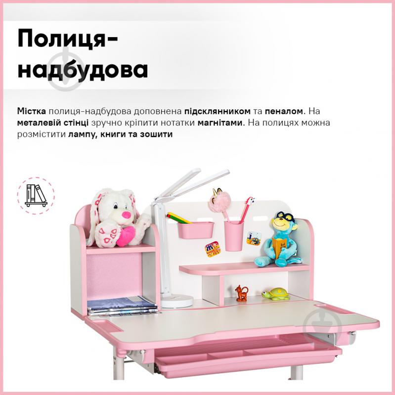 Комплект мебели детский Evo-kids BD-28 Panda Pink - фото 7