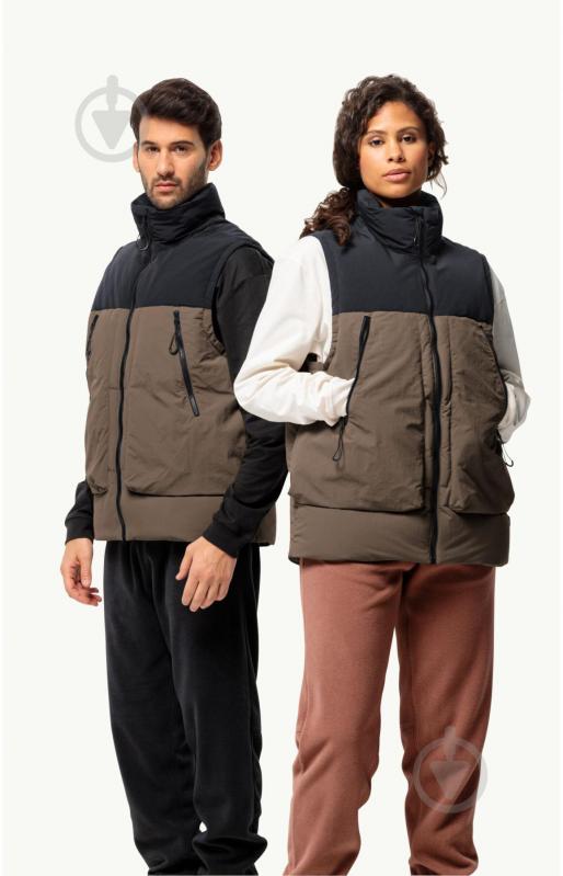 Жилет Jack Wolfskin DELLBRUECK VEST 1207621_4610 р.2XL коричневый - фото 1