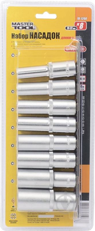 Набор головок 1/2” MASTER TOOL 8 шт. 78-1208 - фото 1