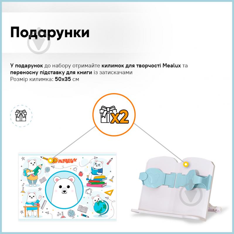 Комплект меблів дитячий Evo-kids BD-28 Panda Blue - фото 14