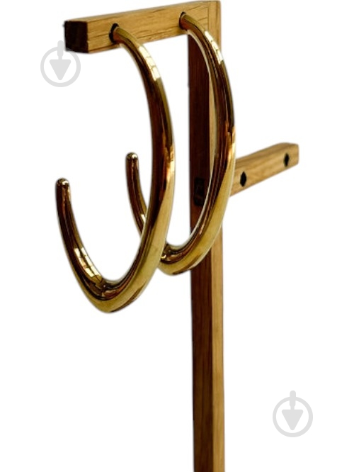 Серьги MISO accessory выгнутые золотые - фото 1