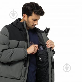 Куртка чоловіча Jack Wolfskin DELLBRUECK LONG JKT 1207551_4136 р.L зелена - фото 7