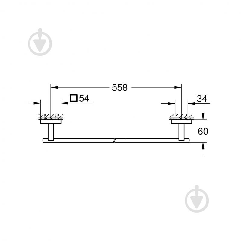 Тримач для рушників Grohe QuickFix Start Cube 410892430 - фото 2