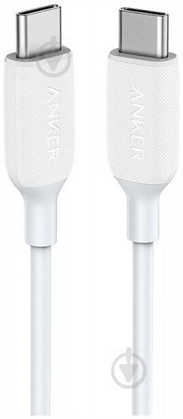 Кабель Anker PowerLine III USB-C to USB-C 0,9 м белый (A8852H21) - фото 1