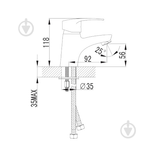Смеситель для умывальника Ferro FOSCA BFA2 - фото 2