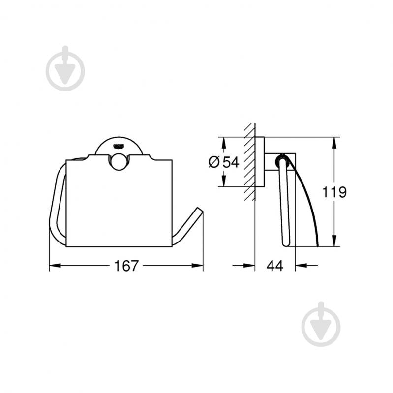 Держатель для туалетной бумаги Grohe QuickFix Start 41179000 - фото 2 Держатель для туалетной бумаги Grohe QuickFix Start 41179000 - фото 2
