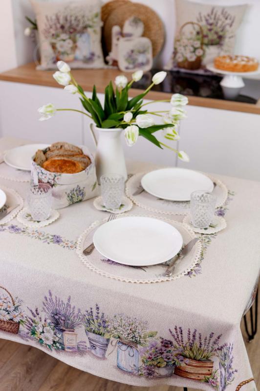 Скатерть Provence 135x220 см молочный Прованс - фото 11 Скатерть Provence 135x220 см молочный Прованс - фото 11
