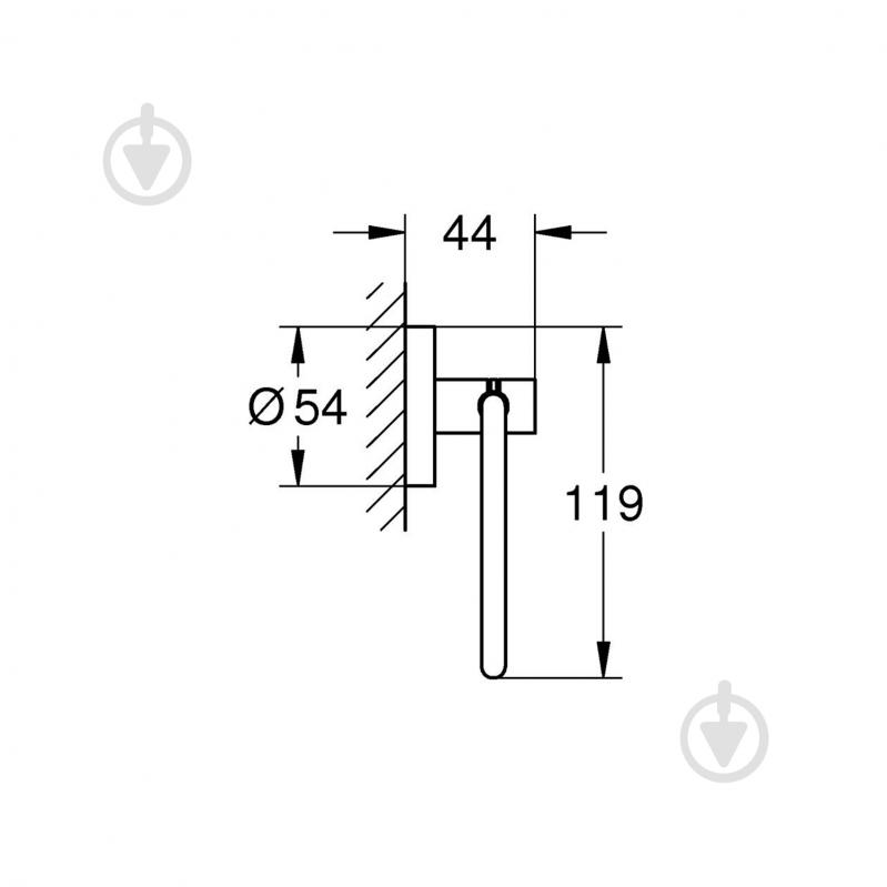 Держатель для туалетной бумаги Grohe QuickFix Start 412002430 - фото 2