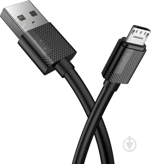 Кабель T-PHOX Nets T-M801 - Micro USB 1,2 м чорний (T-M801 black PB) - фото 2