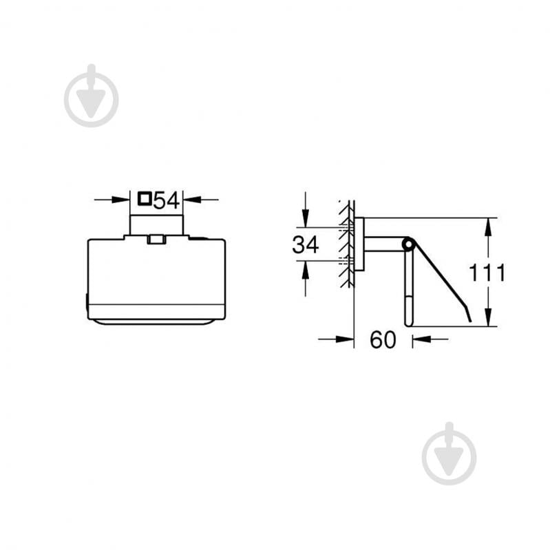 Держатель для туалетной бумаги Grohe QuickFix Start Cube 41102000 - фото 2 Держатель для туалетной бумаги Grohe QuickFix Start Cube 41102000 - фото 2