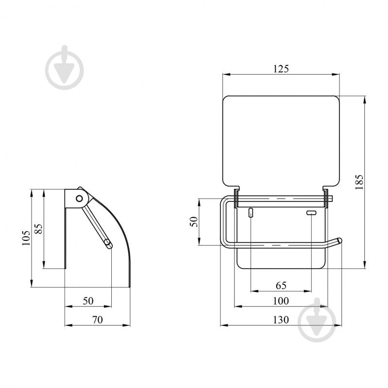 Держатель для туалетной бумаги Kroner KRM Rizze - ACC302 - фото 2 Держатель для туалетной бумаги Kroner KRM Rizze - ACC302 - фото 2