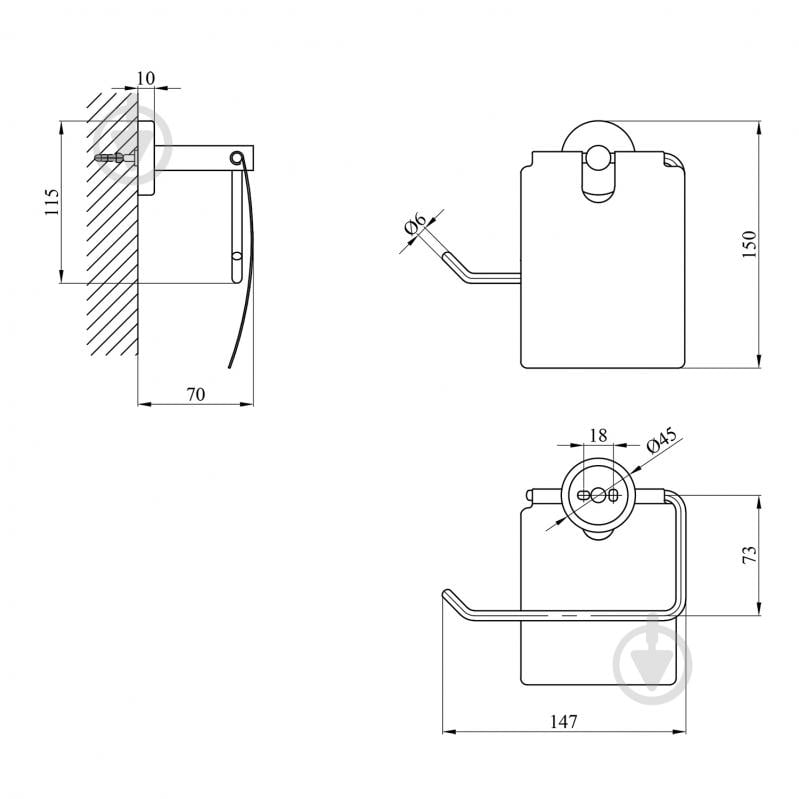 Держатель для туалетной бумаги Kroner KRP Edelstahl Klassisch - ESG3703 - фото 2 Держатель для туалетной бумаги Kroner KRP Edelstahl Klassisch - ESG3703 - фото 2