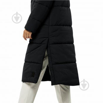 Куртка жіноча Jack Wolfskin KAROLINGER LONG COAT W 1207481_6350 р.S чорна - фото 4