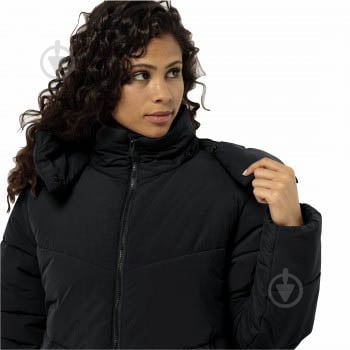 Куртка жіноча Jack Wolfskin KAROLINGER LONG COAT W 1207481_6350 р.S чорна - фото 5