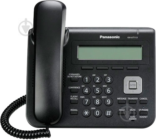 IP-телефон Panasonic KX-UT113RU-B Black - фото 1