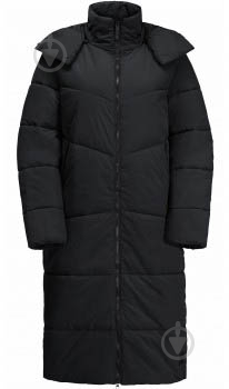 Куртка жіноча Jack Wolfskin KAROLINGER LONG COAT W 1207481_6350 р.L чорна - фото 7