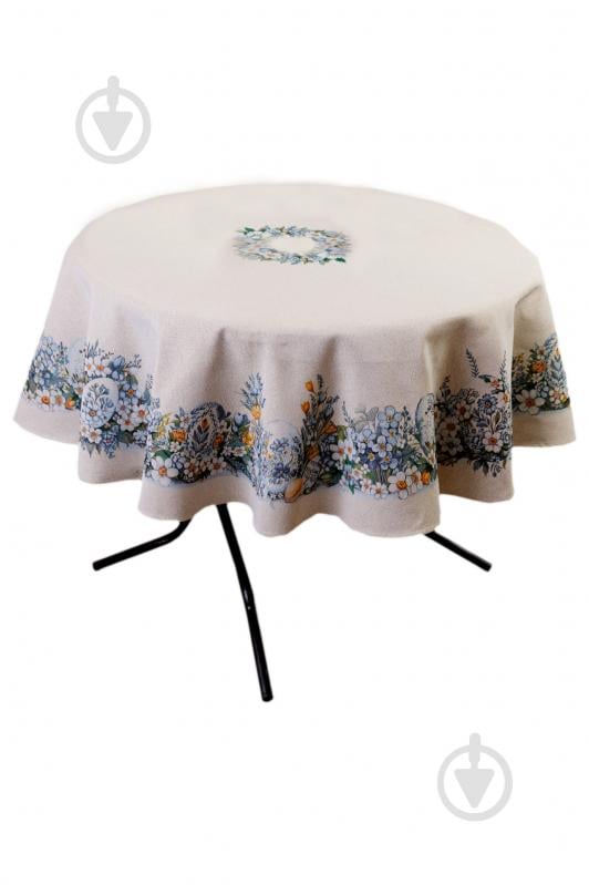 Скатерть Рrimavera Ø 136 см молочный Прованс - фото 1