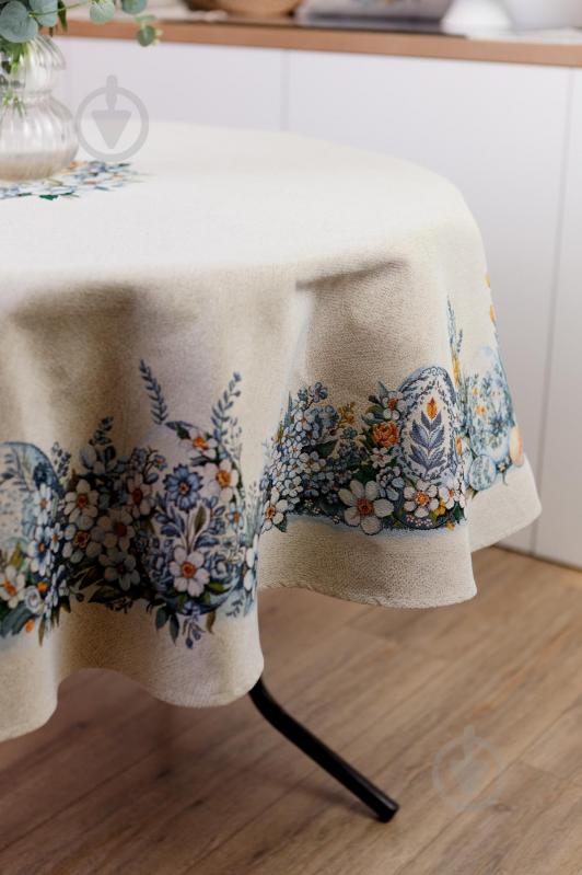 Скатерть Рrimavera Ø 136 см молочный Прованс - фото 4