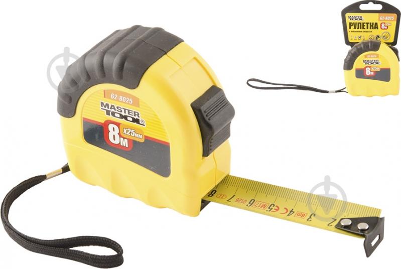 Рулетка MASTER TOOL 62-8025 8 м x 25 мм - фото 1