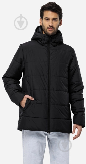 Куртка чоловіча Jack Wolfskin DEUTZER LONG JKT M 1207451_6000 р.2XL чорна - фото 1