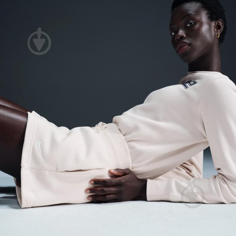 Шорты Nike W NSW PHNX FLC HR SHORT FD1409-104 р. M бежевый - фото 6