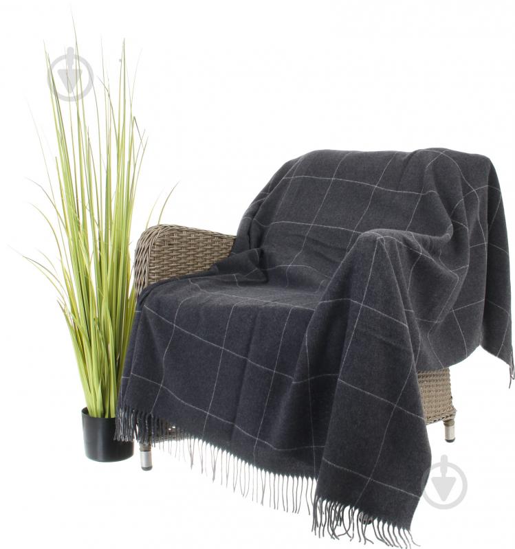 Плед Squares Anthrazit 130x180 см антрацит Billerbeck - фото 1