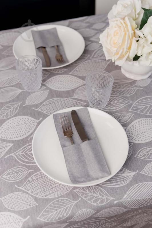 Чехол для приборов Прованс Листья серый однотон 10x24 см серый - фото 11 Чехол для приборов Прованс Листья серый однотон 10x24 см серый - фото 11