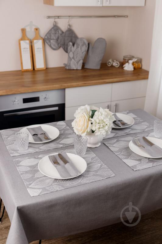 Чехол для приборов Прованс Листья серый однотон 10x24 см серый - фото 15 Чехол для приборов Прованс Листья серый однотон 10x24 см серый - фото 15