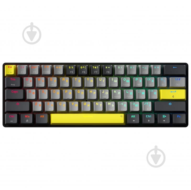 Клавиатура беспроводная GamePro (MK130R Pro) black/grey - фото 1